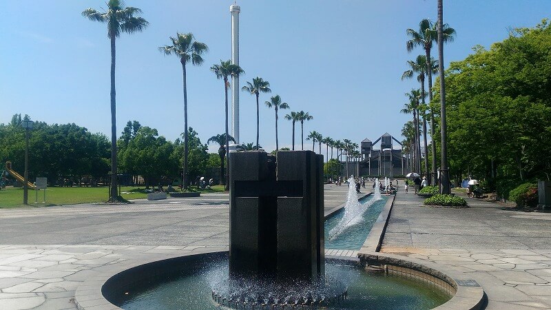 瀬戸大橋記念公園の水の回廊