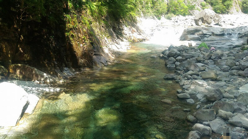 面河渓は水が綺麗